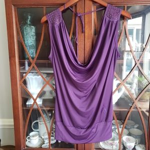 Baby Phat Purple Tank/Halter top Size XL